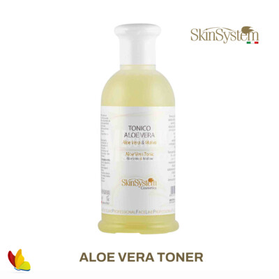 ALOE VERA TONER SKINSYSTEM MALVA VITAMIN A B C E ASTINGENT ACNE CLEANSING