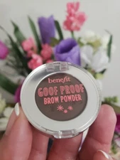 Benefit Goof Proof Brow-Filling Powder Shade #4 Warm Deep Brown Full Sz. NIB $24