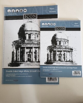 Sketch Book Drawing Pad Spiral White Cartridge Paper A3 A4 Art Home ...