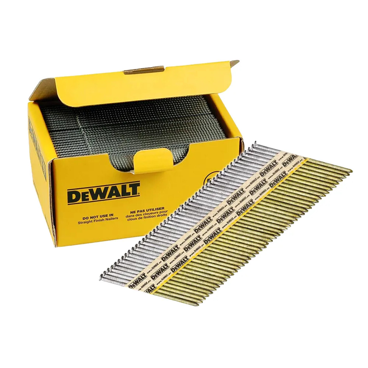 Dewalt 63mm x 2.8mm 34° Smooth Shank Galvanised Nails - Pack of 2200