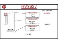 ITM RV9627 Intake Valve QUANTITY DISCOUNT AVA...