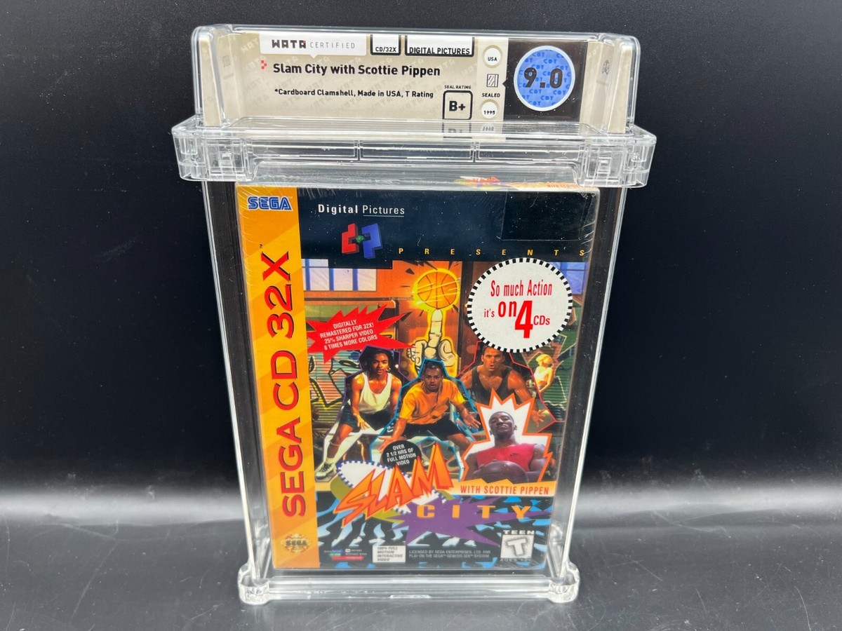 【中古】「非常に良い」［CD］ESCARGOT Slam City with Scottie Pippen Sega CD 32X WATA 9.0 B+ FACTORY