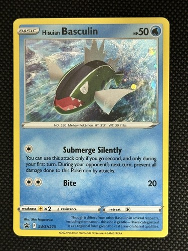 Hisuian Basculin SWSH273 Holographic Black Star Promo Pokemon TCG Near Mint