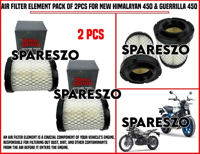 ''AIR FILTER ELEMENT PACK OF 2 PCS'' FOR R.E NEW HIMALAYAN 450 & GUERRILLA 450