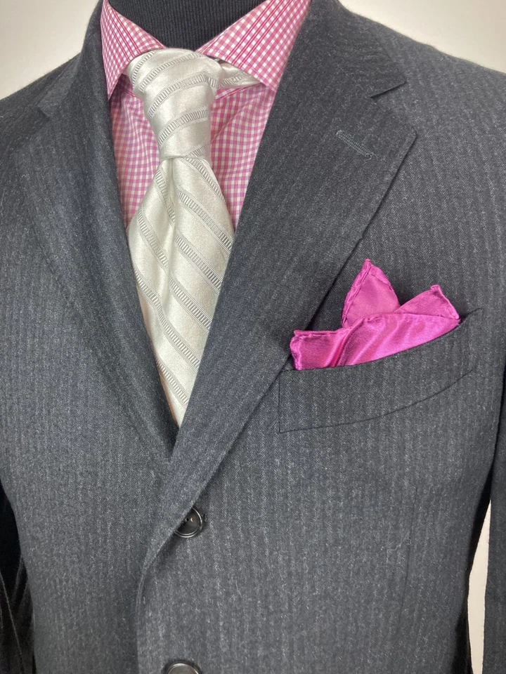 Темно-серая спортивная куртка Caruso 3Btn 40R 40 R *Neiman Marcus* - Изображение 2 из 4