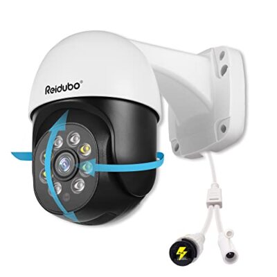 Reidubo 4K PTZ PoE Outdoor Security Cameras,Ultra HD 8MP IP Dome