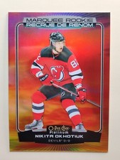 2022-23 OPC PLATINUM HOCKEY NIKITA OKHOTIUK MARQUEE ROOKIE SUNSET #256 WJ