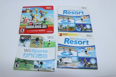 NINTENDO WII SPORTS NEW SUPER MARIO BROS SPORTS RESORT 2IN1 SLEEVE ONLY YOU PICK