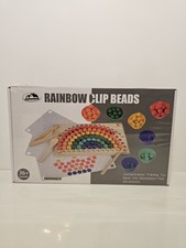 Toddler wooden Learning Montessori toys wooden peg board bead game baby rai...