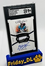 2020 Panini Flawless - Signature Gloves D.J. Moore #SG-DJM Sapphire 5/10 SGC 9