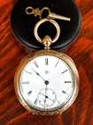 Stunning 1871 Lady Elgin 10 Size 15J KW/KS w/Key 14K Gold-Filled Case Runs Great