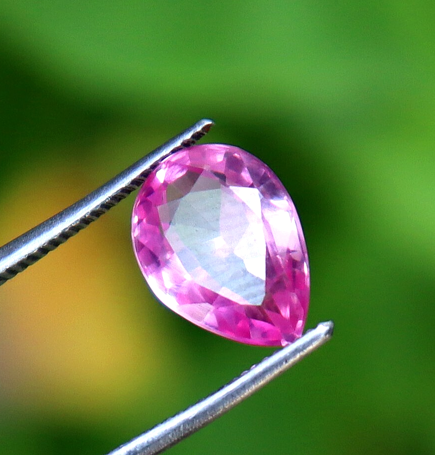Pink Sapphire Natural  3.10 Ct Certified Loose Gemstone Pear Shape Best Offer