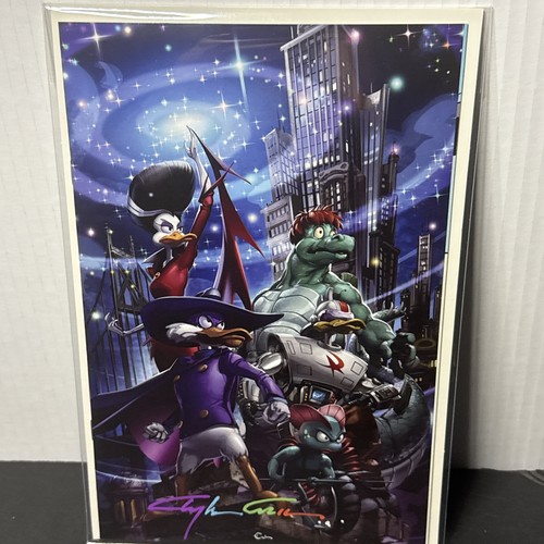 Darkwing Duck: Justice Ducks #1 With Infinity Signature By Clayton Crain W/ COA