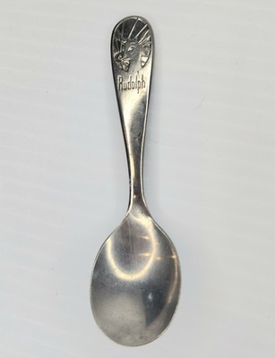 Vintage Rudolph the Red-Nosed Reindeer 1939 Seki Hamono KK Baby Spoon 4''