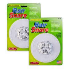Hair Snare Drain Cover Universal - White 2 Pack