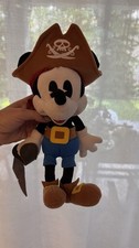 Disney Parks Pirate Mickey Mouse 11 in. Plush Pirates of the Caribbean