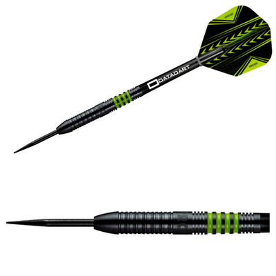 Datadart PRO Ti2 | Steeldarts 90% Tungsten | 22g | Ring Grip | Dartpfeile Set