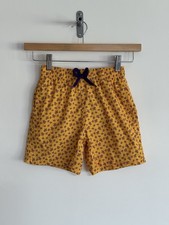 Vilebrequin Boys Kids Swimming Shorts Orange Purple Turtles Age 8