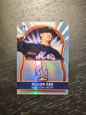 2011 Topps Finest Refractor Rookie Auto Dillon Gee #79 RC Mets /499