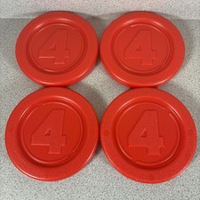 Hasbro Giant Connect 4 Replacement Game Pieces Coin Yard Yellow Red Original C