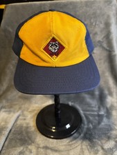 Cub Scouts Wolf Hat Cap Snap Back Youth Small/Medium Navy Yellow BSA Embroidered