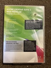 Adobe Creative Suite 3 Web Premium Macintosh Edition Used No Keycodes - 217