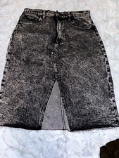 JOE'S Gray Denim Pencil Skirt High Rise Pockets Knee Length Womens 27
