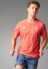 Men L - Adidas Boston Marathon 24 OTR TEE Preloved Scarlet IS9544 New