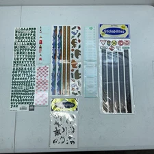 Lot Of Stickers Stickabilities Highway Street Signs, Pickett Fence + More