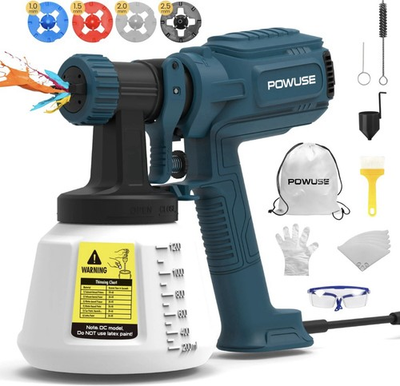 #ad Cordless High Pressure Paint Sprayer Electric HVLP Spray Gun Kit 800w 1200ml $31.96