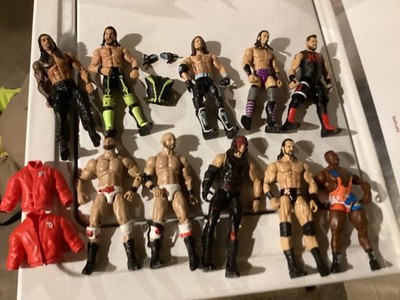 Lot 10 Mattel aew  WWE Elite Wrestling wrestlers Figure pac aj styles Kane ftr