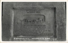 Downieville, California CA Stone Marking Site of Gallows Original Vintage RPPC