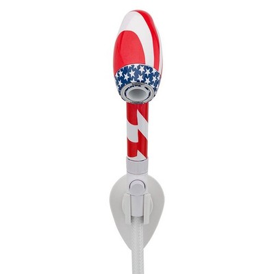 Oxygenics BodySpa American Flag 3-Function Handheld Shower Head w 60'' Hose