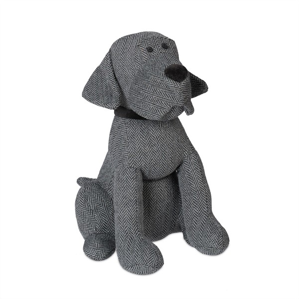 TüRstopper Hund Tier-TüRpuffer Deko-TüRsack 1 Kg Grau TüRstopper Aus Stoff-image