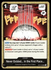 Never Existed.. in the First Place... Normal UC Carrying On His Will OP13-098 NM