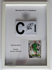 Signed ROCCO REITZ captain's bandage | autograph in frame | M�nchengladbach
