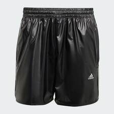 adidas originals mens black cutline Faux leather shorts Honeycomb details S M L