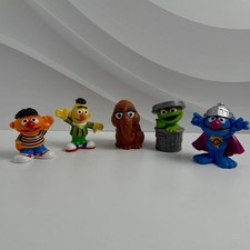 Hasbro Sesame Street Workshop Figures PVC 2010 Cake Toppers Lot of 5