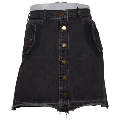 Studio Studio, Jeansrock, Größe: XS, Grau/Schwarz, Baumwolle/Polyester #0FA