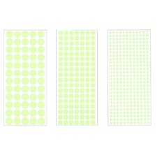 Glow in the Dark Dot Stickers Glow Dot Wall Decals 522 Dots in 3 Sizes