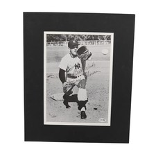 Moose Skowron New York Yankees Autographed Inscribed Matted 11x14 Photo JSA COA