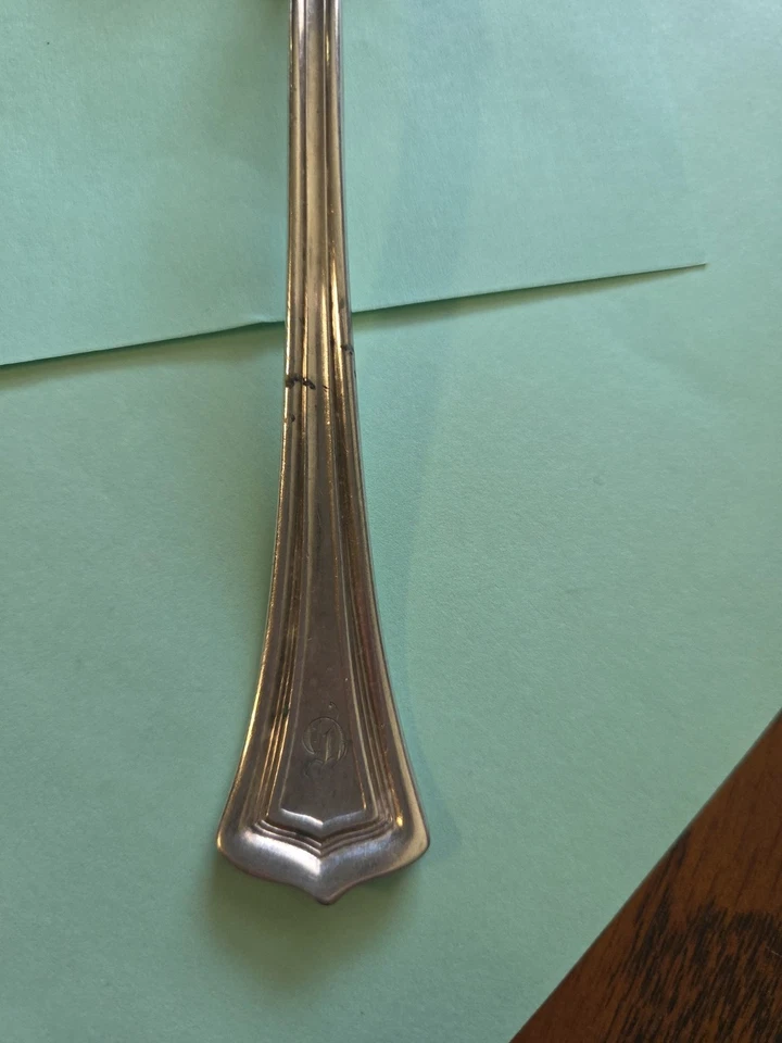 De colección 1881 Rogers A1 Plateado Patrón Scotia 1915 Azúcar Shell/Cuchara 6" Foto 3 de 4