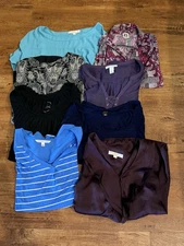 Women’s Tops, Misc Designer Brands/Styles Size Large Lot Of 8