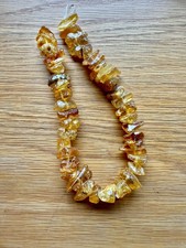 Vintage Yellow Golden Baltic Amber Beads Stra...