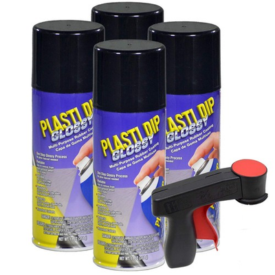 #ad Plasti Dip Glossy Black Rim Kit 11 oz Aerosol 11 Ounce Pack of 4 $96.43