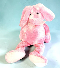 Vintage Russ Berrie Pink Lop Ear Bunny Plush 18  Easter Tie Dye