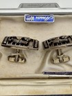 Vintage Cannons Anson Sterling Cufflinks with Box Complete with Tags 25g — photo 5