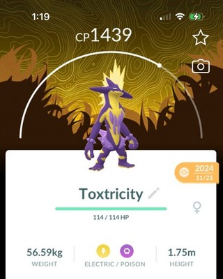 Fond Spécial Dynamax / Toxtricity Pour Pokémon GO - Code 30 Jours, Neuf Sous Scellé