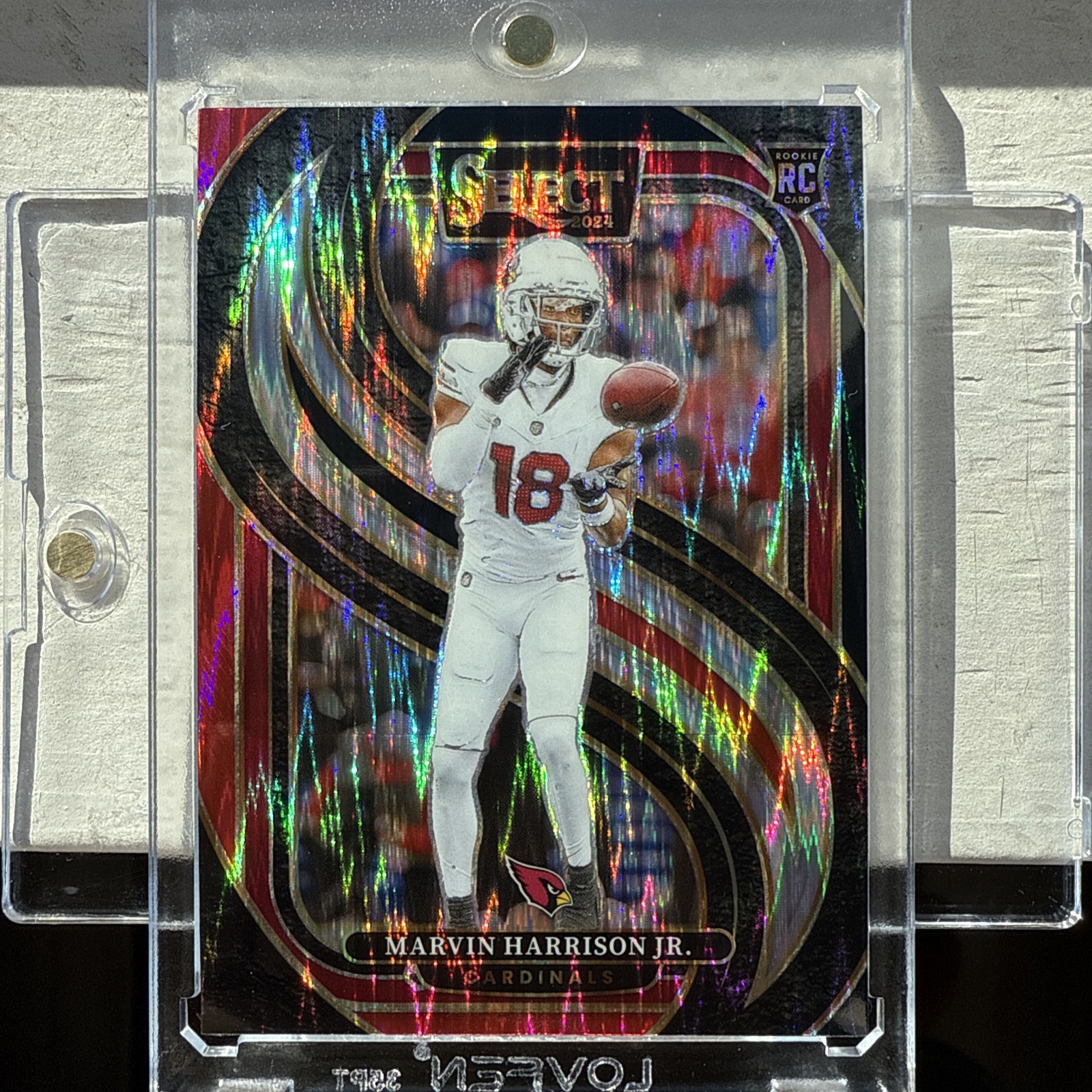 2024  Select Marvin Harrison Jr  Premier Red Shock Prizm RC