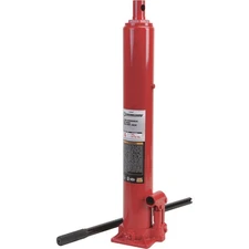 Strongway 8-Ton Long Ram Hydraulic Jack, Single Piston, Flat Base